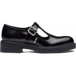 Chaussures casual de créateur Prada noires en caoutchouc à bouts ronds Pointure 40 look casual pour femme 