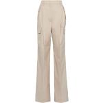 Pantalons droits de créateur Prada beige clair Pays Taille XS W40 pour femme 