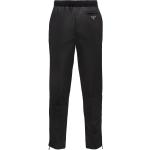 Pantalons droits de créateur Prada noirs en lyocell tencel bio éco-responsable Taille 3 XL W46 pour homme 