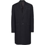 Manteaux en laine de créateur Prada noirs à manches longues pour homme 