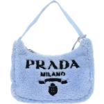 Sacs à main de créateur Prada bleus en fourrure en fourrure seconde main look fashion pour femme 