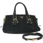 Prada Vintage - Pre-owned > Pre-owned Bags > Pre-owned Shoulder Bags - Black -