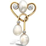 Broches en or en or jaune à perles 18 carats seconde main art nouveau pour femme 
