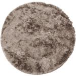 Tapis ronds Be Pure Home taupe en tissu modernes 