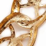 Broches en or de créateur Givenchy jaunes en métal seconde main look vintage pour femme 