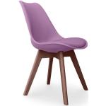 Chaises design violet pastel scandinaves 