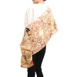 Écharpes en soie Prettystern multicolores Gustav Klimt look fashion pour femme 