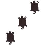 Porte-manteaux de porte en fonte à motif tortues modernes 