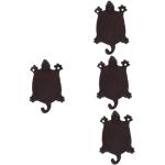 Porte-manteaux muraux en fonte à motif tortues modernes 