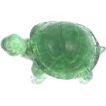 Statuettes vertes en cristal à motif tortues en promo 