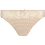 Strings en dentelle PrimaDonna beiges nude à carreaux en coton Taille S plus size pour femme 