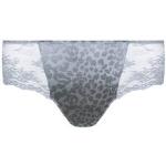 Boxers en dentelle PrimaDonna gris à effet léopard en coton Taille XS rétro pour femme en promo 