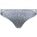 Strings brésiliens PrimaDonna gris à effet léopard en coton Taille XS rétro pour femme en promo 