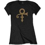 Prince Symbol T-Shirt, Noir (Noir Noir), M Femme