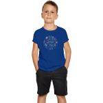 T-shirts à imprimés Promodoro bleu roi en coton enfant look fashion 