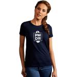 T-shirts à imprimés Promodoro bleu marine en coton Taille XS plus size look Rock pour femme 