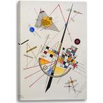 Printed Paintings Impression sur Toile (70x100cm): Wassily Kandinsky - Tension délicate