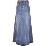 Minijupes en jean de soirée bleus clairs Taille 4 XL look fashion pour femme 