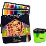 Prismacolor Premier Soft Core Colored Pencil, Set of 48 Assorted Colors (3598T) + Prismacolor Scholar Colored Pencil Sharpener (1774266)