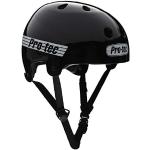 Pro-Tec Helmet Old School Cert Casque de Skateboard Unisexe pour Adulte Noir Brillant Noir Taille M