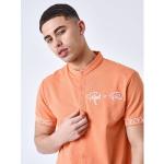 Chemises Project X Paris orange à manches courtes à manches courtes Taille S pour homme 