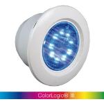 Projecteur LED ColorLogic® III LED couleur pour piscine liner - Collerette gris pale