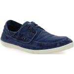 PROMO - Chaussures détente et streetwear Natural world en Textile 303 E Bleu pour Homme