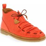Chaussures d'hiver Coco & Abricot rouges look vintage pour femme 