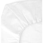 Draps housse Linnea Design blancs en coton hypoallergéniques made in France 160x200 cm 