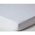 Alèses de lit Homescapes blanches en coton lavable en machine 160x200 cm 