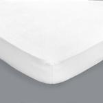 Alèses de lit blanches en coton 90x200 cm en promo 