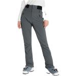 Pantalons de ski Protest gris en shoftshell coupe-vents Taille XL pour femme 