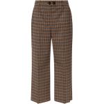 Pantalons large de créateur Paul Smith PS by Paul Smith marron à carreaux en laine Taille XS look fashion pour femme 