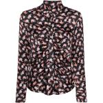 Chemises de créateur Paul Smith Paul noires en viscose col italien à manches longues Taille XL pour femme 