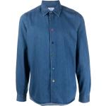 Chemises en jean de créateur Paul Smith Paul bleues en lyocell enfant bio éco-responsable classiques 