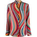 Chemises de créateur Paul Smith Paul roses en soie à manches longues Taille XL pour femme 