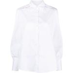 Chemises de créateur Paul Smith Paul blanches en popeline col italien bio éco-responsable à manches longues Taille XL pour femme 