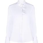 Chemises de créateur Paul Smith Paul blanches en popeline col italien bio éco-responsable stretch à manches longues Taille XS pour femme 