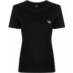 T-shirts de créateur Paul Smith Paul noirs en jersey bio éco-responsable à manches courtes à col rond pour femme 