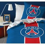 Linge de lit CTI bleu en coton Paris Saint Germain 140x200 cm 2 places en promo 