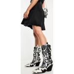 Chaussures Public Desire argentées en caoutchouc à fermetures éclair Pointure 36 western pour femme en promo 