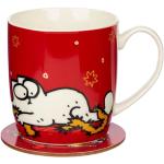 Puckator Mug de Noël & Dessous de Verre Assorti Simon's Cat - Chat