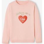 Pulls Vertbaudet roses en coton Taille 14 ans pour fille en promo de la boutique en ligne Vertbaudet.fr 