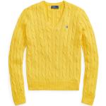 Pulls col V de créateur Ralph Lauren Polo Ralph Lauren jaunes en coton Taille XL pour femme 