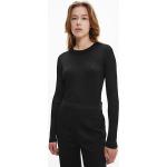 Pulls de soirée de créateur Calvin Klein noirs à mailles à manches longues Taille XS look sportif pour femme en promo 