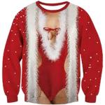 Sweats zippés pour fêtes de Noël à capuche Taille 4 XL plus size look sportif pour homme 