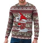 Sweats zippés pour fêtes de Noël kaki en velours à capuche à manches longues à col bateau Taille XL plus size look fashion pour homme 