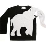 Pulls gris foncé en coton à motif éléphants enfant lavable en machine 