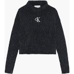 Pulls Calvin Klein noirs en chenille de créateur Taille 12 ans pour fille en promo de la boutique en ligne Calvinklein.fr 