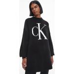 Cardigans de créateur Calvin Klein noirs à logo en chenille à manches longues à col rond Taille XXL pour femme en promo 